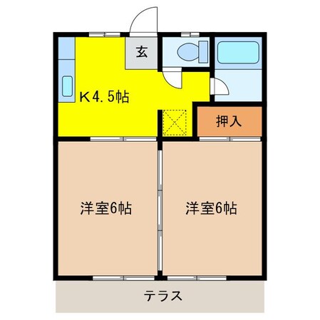 ひかりハイツの物件間取画像